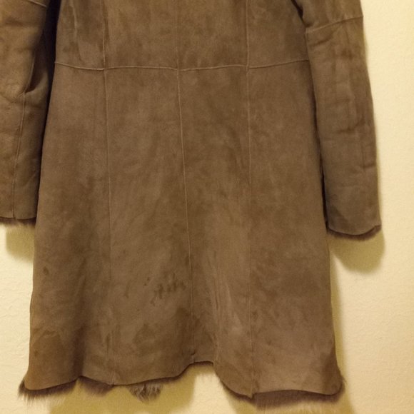 Reversible Toscano Shearling Genuine Sheepskin Coat Luxury Warmth Boho Luxury - Picture 11 of 16